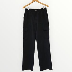 Zara Women's Black High Waisted Cargo Pants